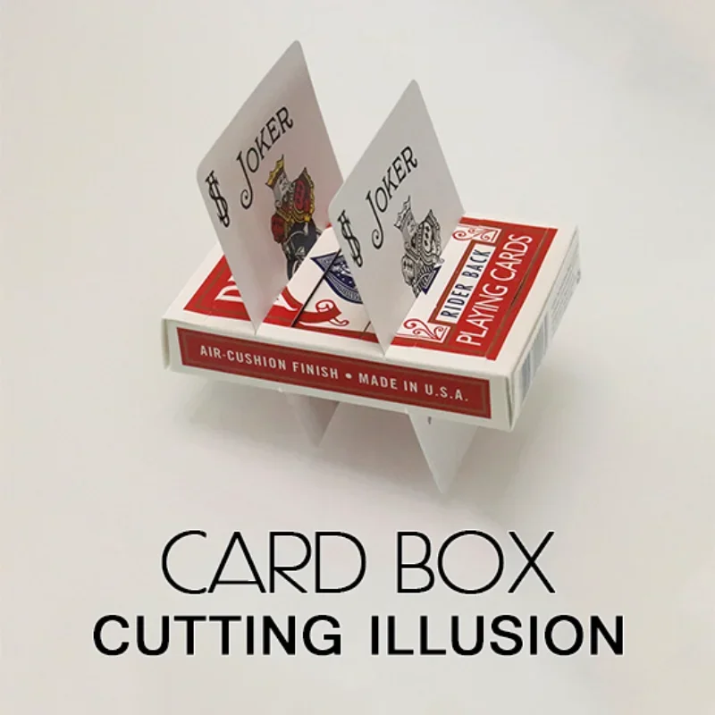

Футляр для карт, резка иллюзии, легко снимать мгновенно, полностью автономная покерная карта, волшебные трюки, трюки, иллюзии крупным планом