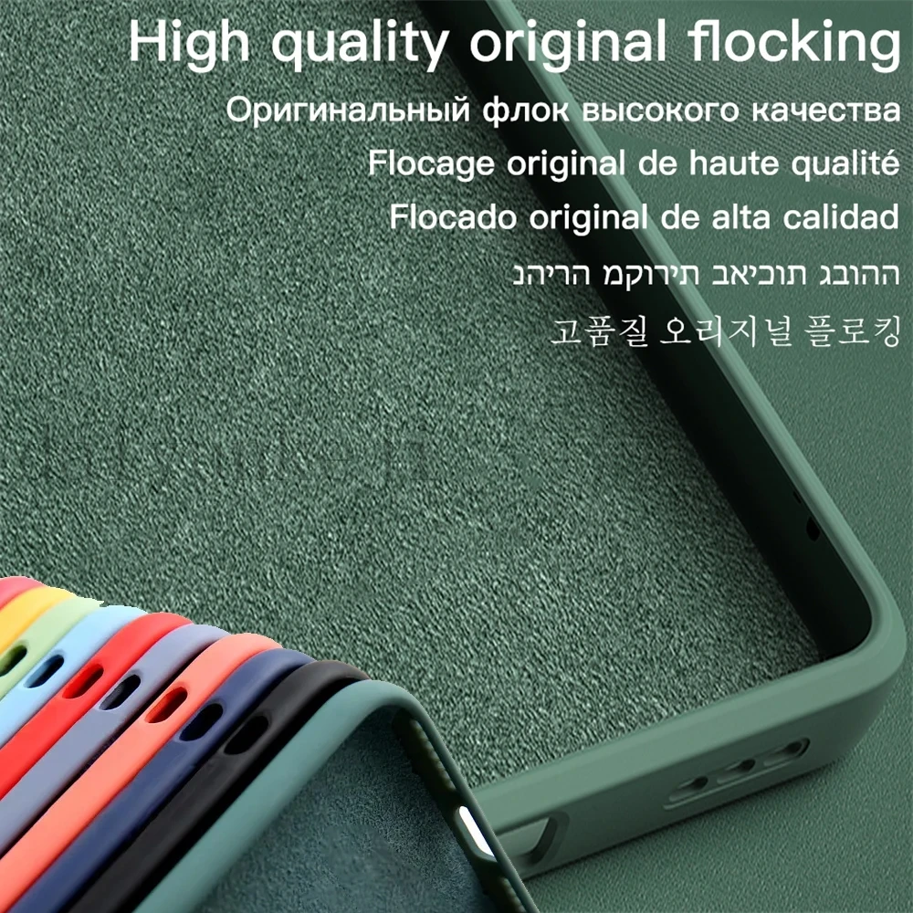 Ultra-Soft Liquid Silicone Protective Phone Case with Lanyard