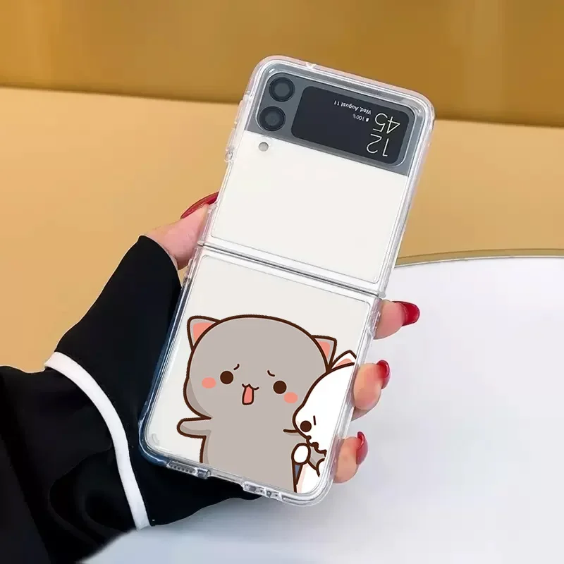 Funny Cat Couple Transparent Clear Phone Case Cover