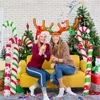 2/4/6Pc Christmas Inflatable Candy Canes Stick Balloons New Year Christmas Holiday Decorations Candy Canes Toy for Outdoor Party 3