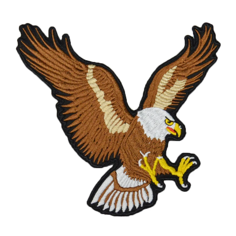 이글 오토바이 클럽 자수 천 스티커, 맞춤형 회사 로고 패치 암밴드 이름 