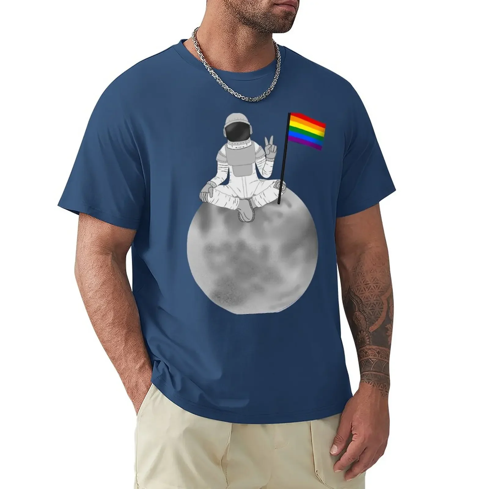 

Футболка Pride on the Moon, рубашки большого размера