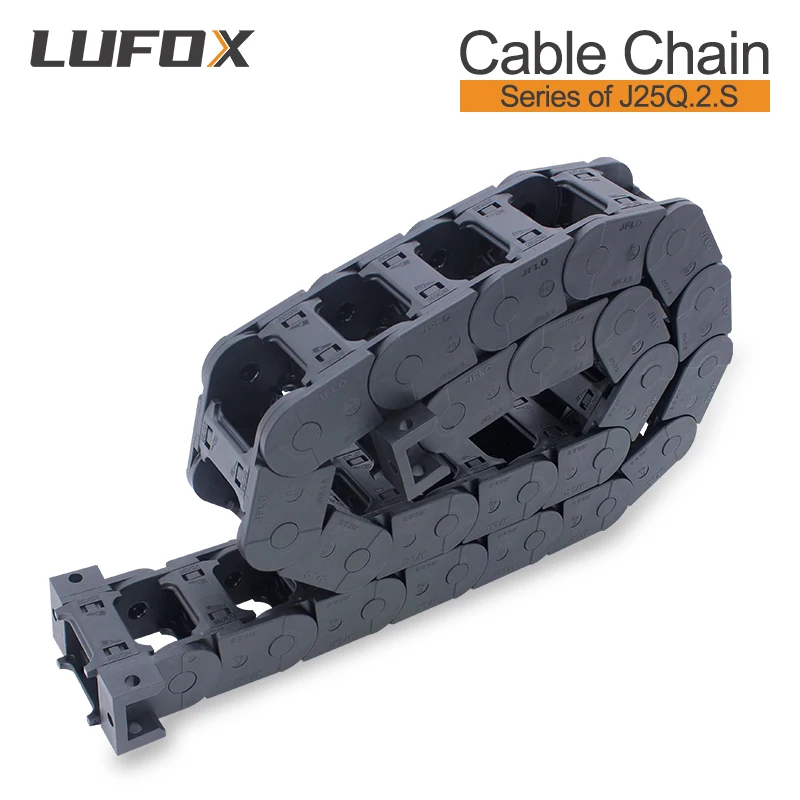 High quality 1-meter cable drag chain.Series of J25Q.2.S-Bridge type open of both side