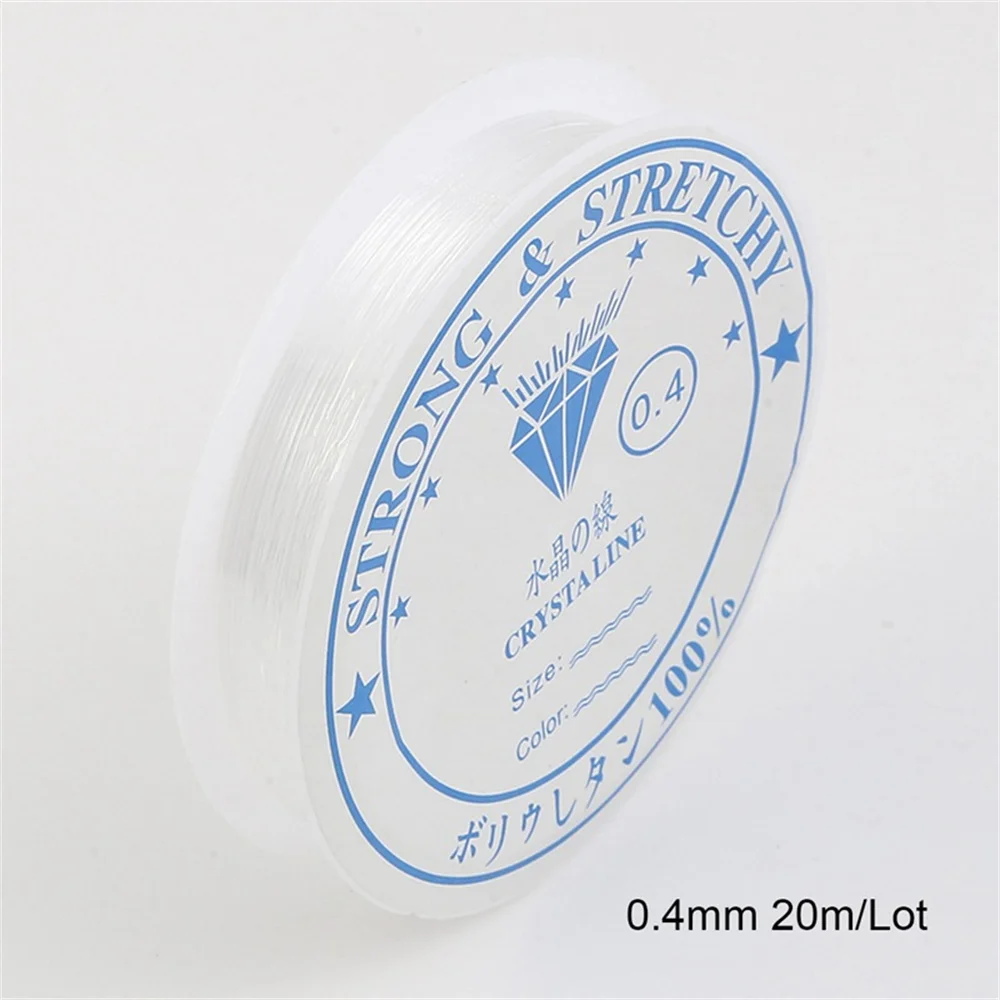Description Picture 6 of item1rolls 0.5/0.6/0.7/0.8/1mm clear Nylon Strong stretch cord Jewellery thread beading Elastic line fishing wire jewelry making