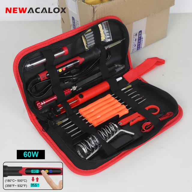 NEWACALOX 180-500°C/356-932℉ Temperature Adjust Soldering Iron Kit: A Must-Have for Every DIY Enthusiast
