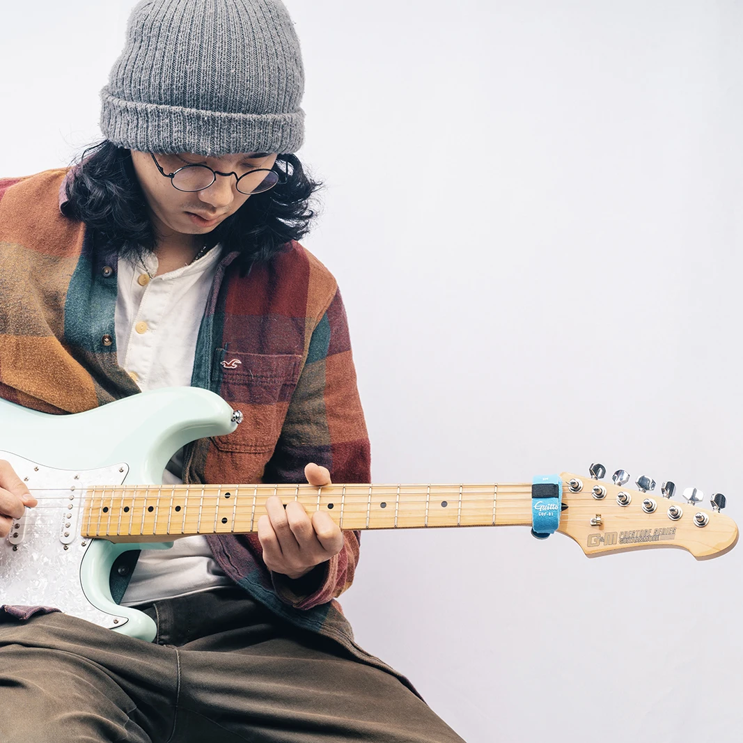 

GUITTO GGF-01 Acoustic Band Blue Fascicular Band Silent Buckle Suitable For Guitar,/Bass Guitar Accessories