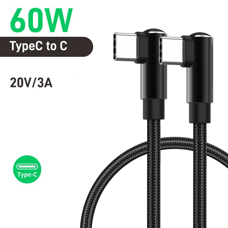 ตัวเลือกสินค้า สายชาร์จ USB-C 90 องศา 66W 6A สำหรับ iPhone 15/16