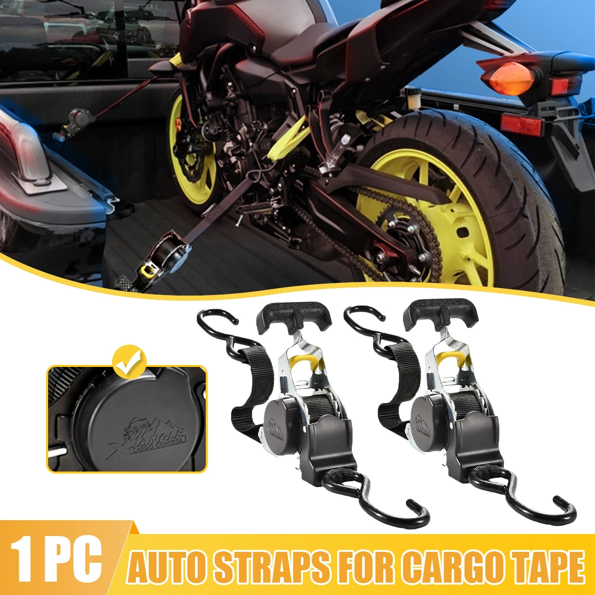 Auto Straps Cargo Tape Retractable Belts Luggage Ratchet Strap Load Motorcycles Strap Ratchet Tensioner Belt Car