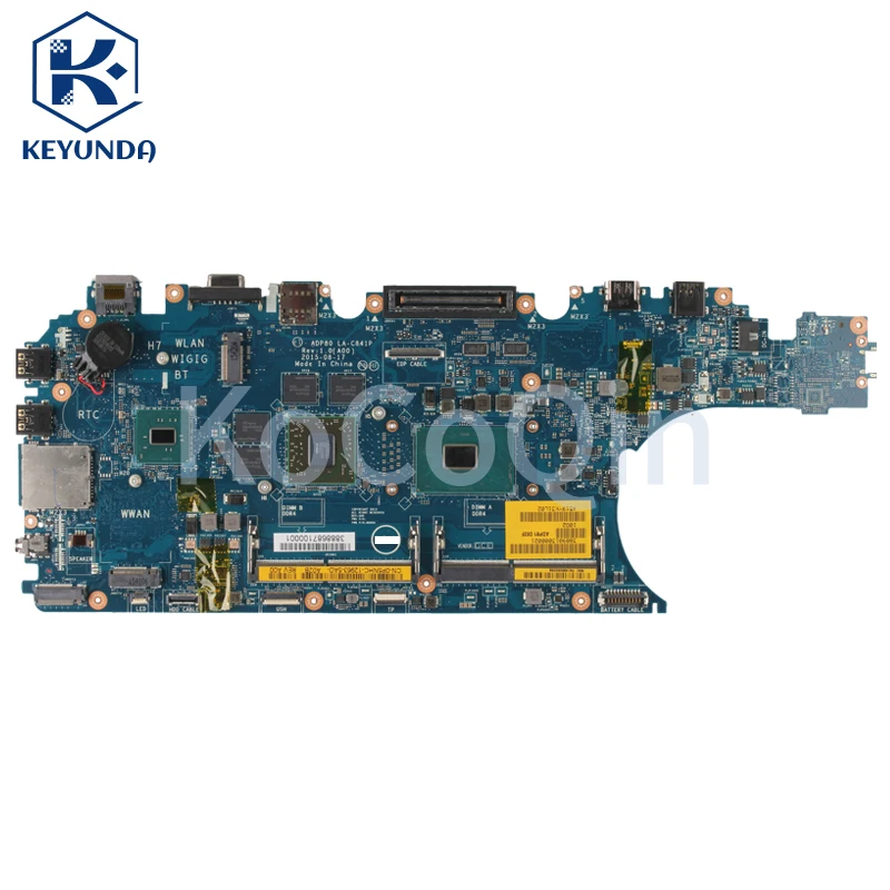Latitude Laptop Motherboard, Notebook Mainboard, LA-C841P, 09MTYR,