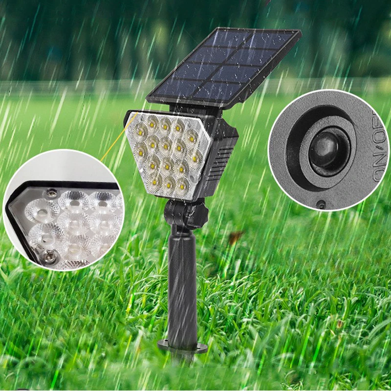 2pcs lot new originai lcs703lg or lcs702lg or lcs701lg or lcs700lg or lcs705lg or lcs708lg esip 16c integrated llc controller 2Pcs Outdoor Solar Spotlight Lights Waterproof Courtyard Landscape Garden Lawn Integrated Folding Lighting Floor Insertion Lamps