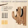 Wall-Mounted Shotgun Storage Display Rack Wooden Toy Sturdy Solid Wood Organizer Wall Home Gun Bow and Arrow Hanger Two Pack 4