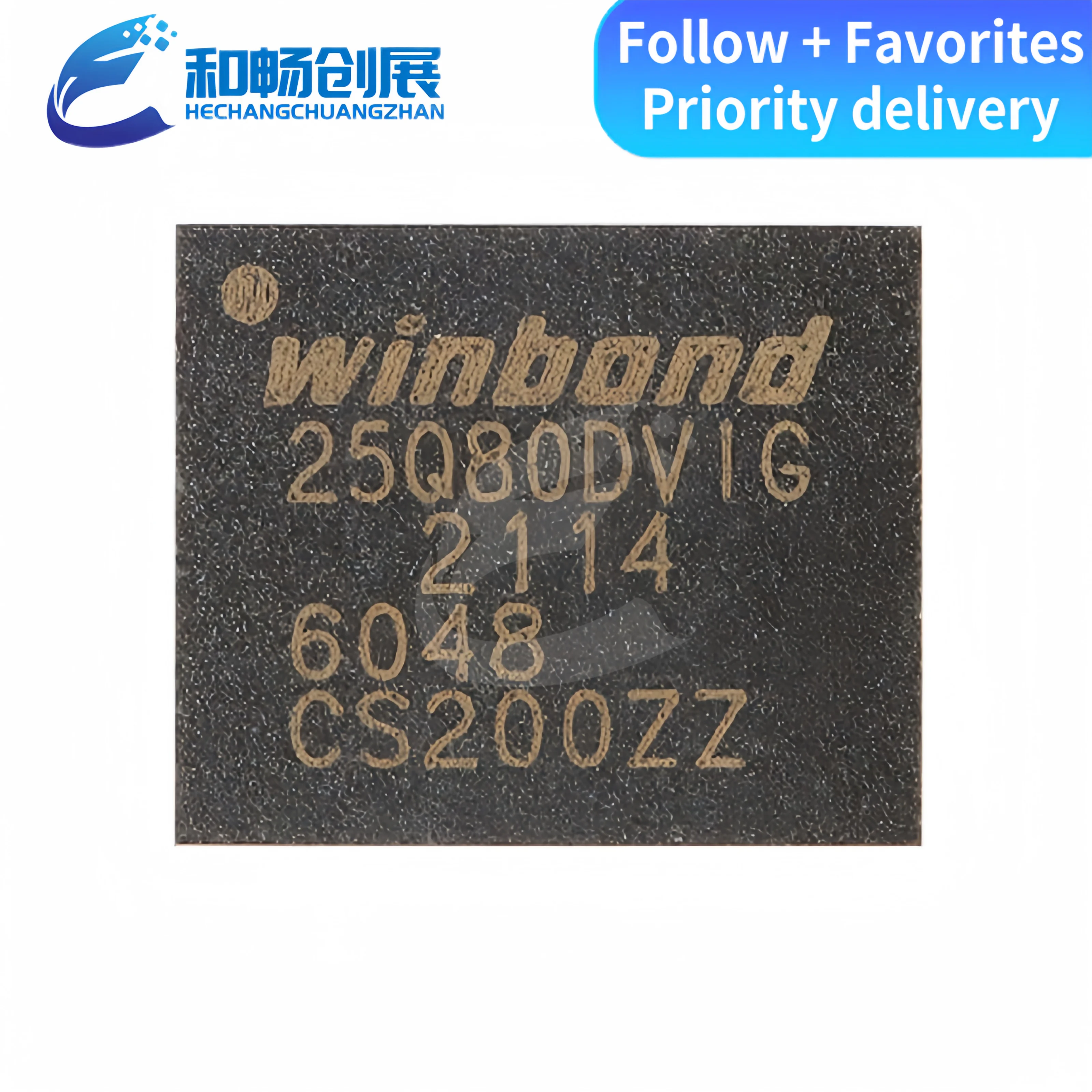 

Новый оригинальный SMT W25Q80DVZPIG WSON-8 3V 8M-bit последовательный чип флэш-памяти