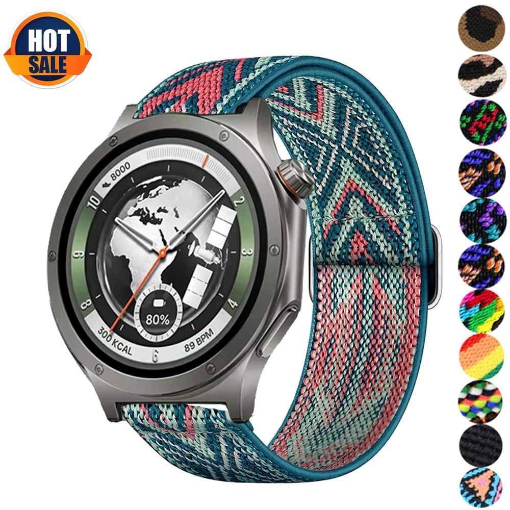 Adjustable Nylon Strap for Smartwatches - Elastic Bracelet Band Accessory