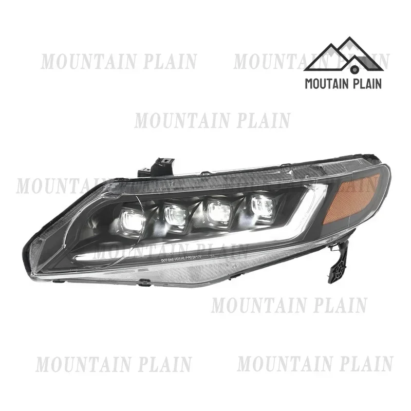 Suitable for 06-11 Honda Eighth Generation Civic Headlight Assembly FA1 Modified Lens LED Daytime Running Light Streamer Light