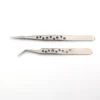 2pcs Eyelashes Tweezers Stainless Steel Makeup Eyelash Tweezers Eyelash Extension Tweezer Eyebrow Tweezers Eyelash Tweezers Set 4