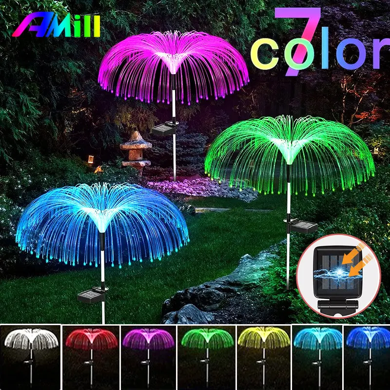 Solar Led Light Outdoor Jellyfish Lawn Lights Ip65 Waterproof Garden