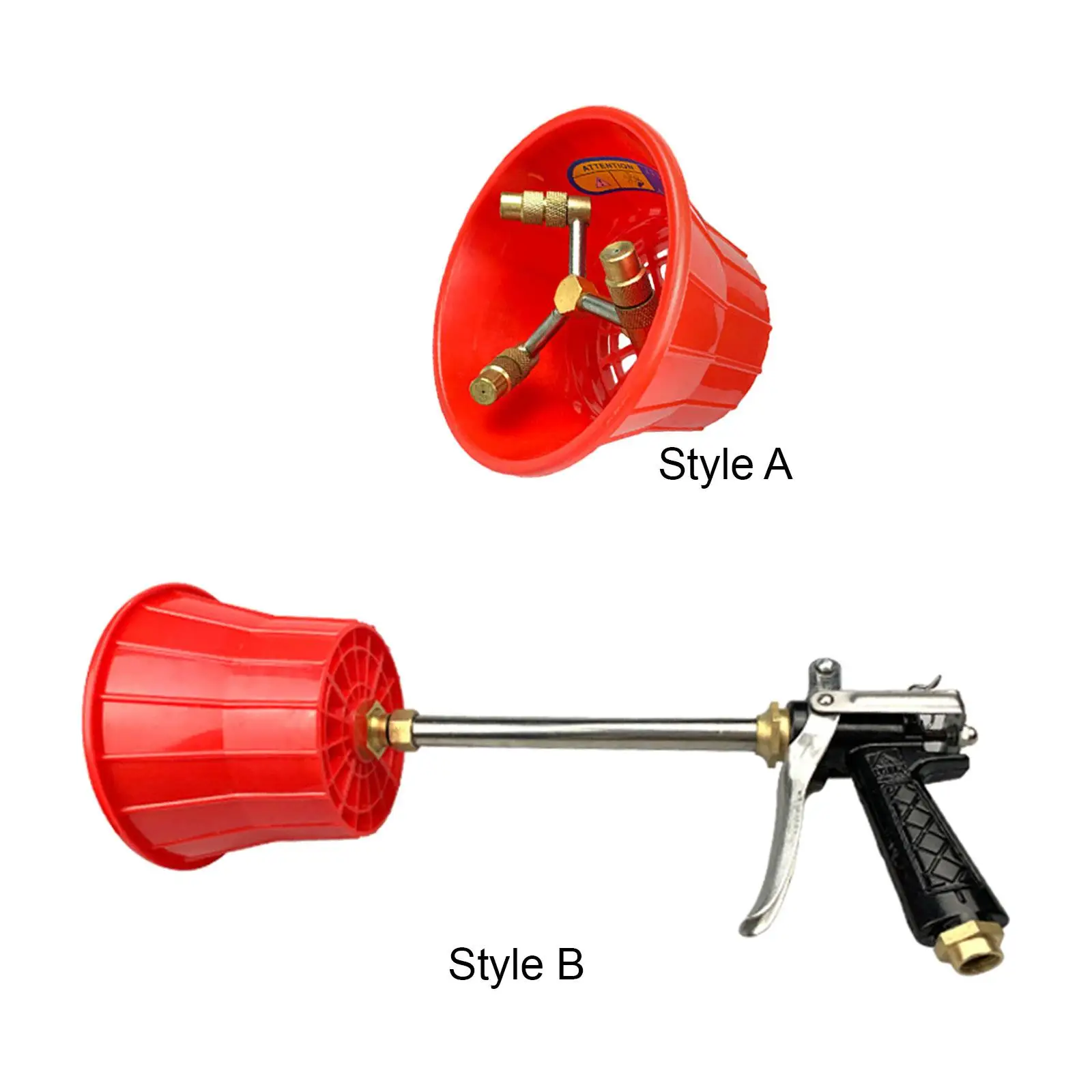 

High Pressure Rotating Nozzle Replacements for Watering Flowers Plants Yards Cleaning Lawn Irrigation Garden Spraying Sturdy