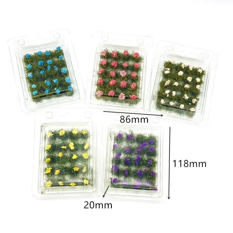 DIY handmade materials miniature model cluster flower cluster ground rosa vegetation military model sand table Can be customized 4