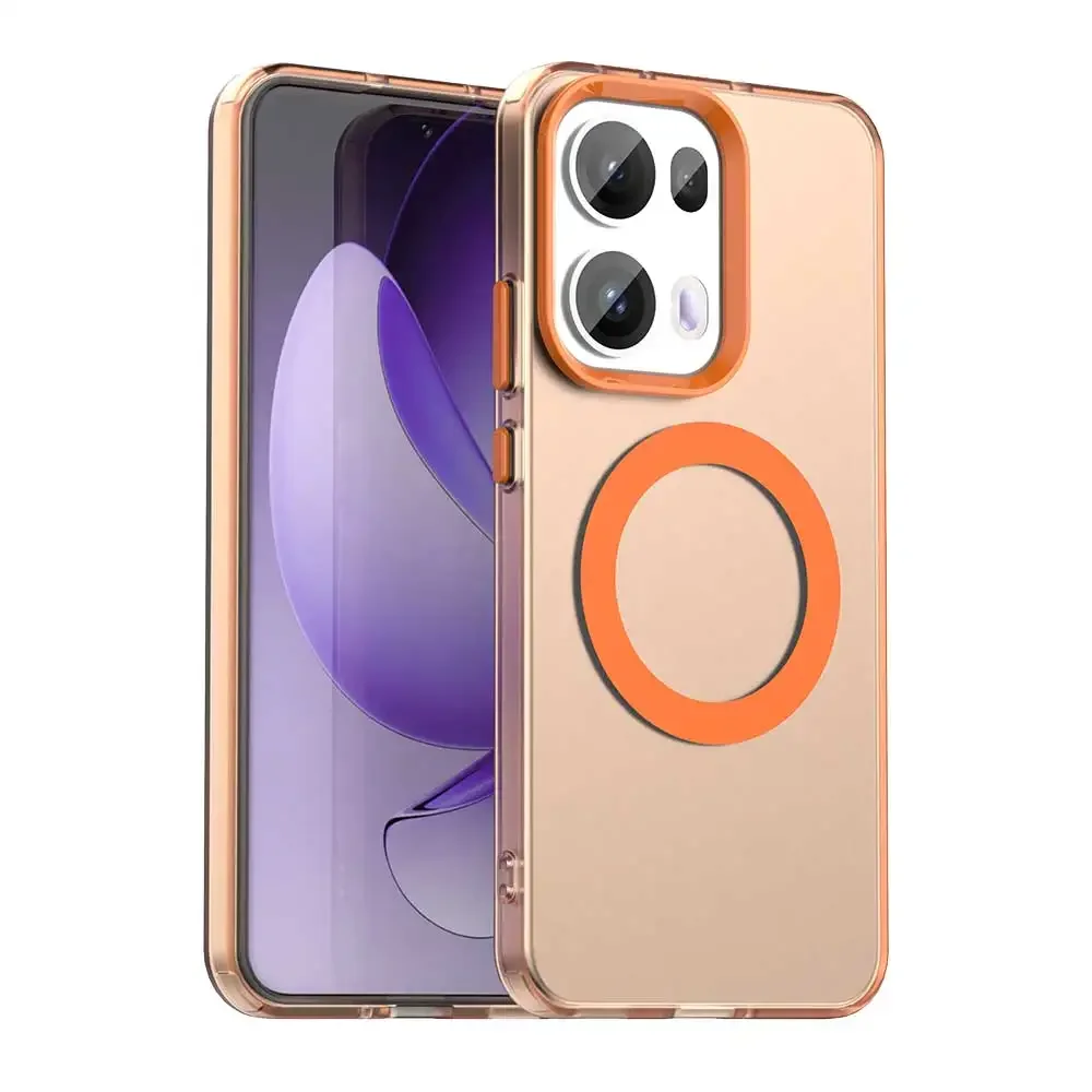 Magnetic Wireless Charging Matte Case - Shockproof Acrylic Cover