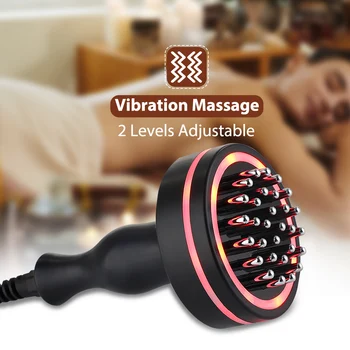 Electric Meridian Brush Body Massager Heated Gua Sha Hot Compress Scraping Lymphatic Drainage Machine Fat Burner Health Care 3