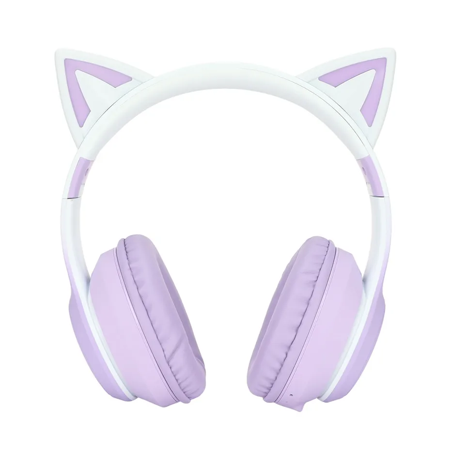 Wireless Cat Ear Bluetooth Gaming Headphones with LED