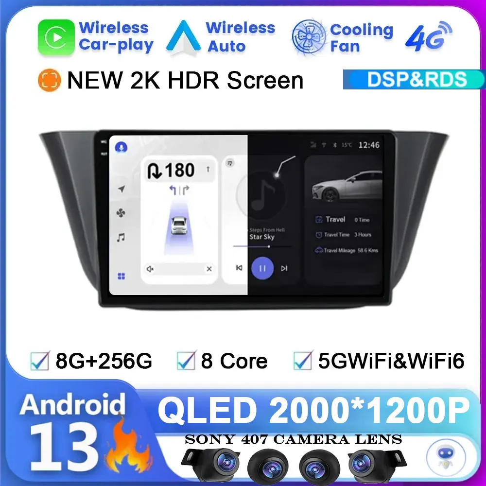 

Автомагнитола 9 ", мультимедийный видеоплеер на Android 13, с GPS, для Iveco Daily 2014-2017, типоразмер 2 din