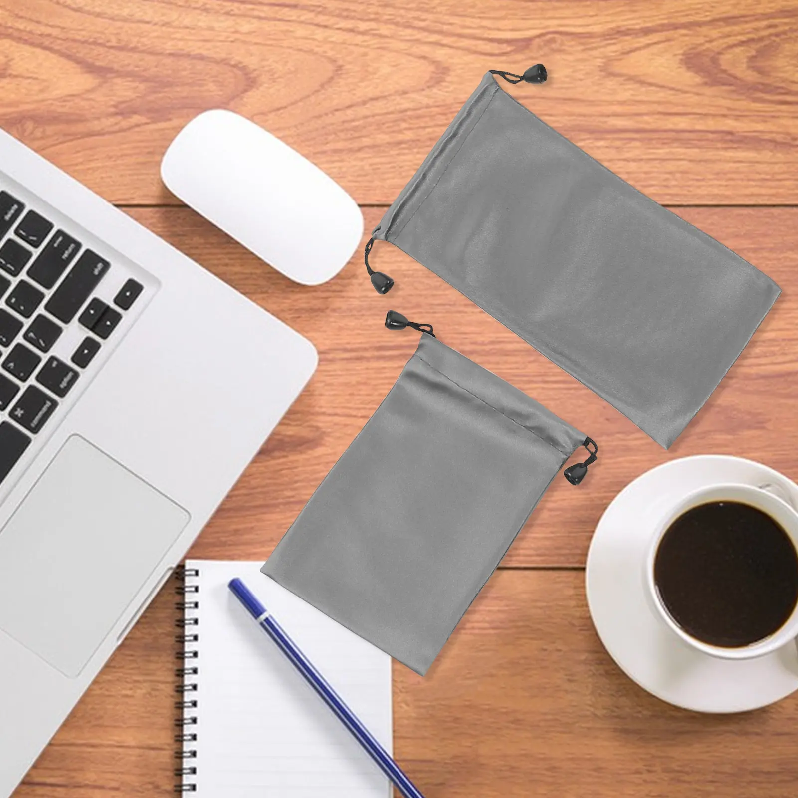 5Pcs Drawstring 케이블 정리 가방 소형 전원 은행 여행용 보관 주머니 전자 액세서리 나일론 가방