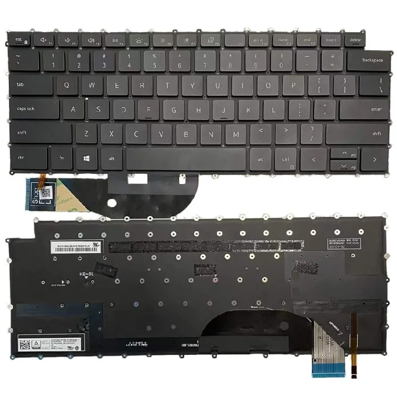 New Eua Reino Unido para Dell Precision 5550 5560 5750 5760 Teclado Retroiluminado Laptop Keyboard - Imagem 3