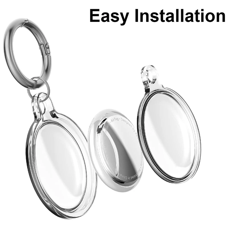 Custodia Protettiva Da 4 Pezzi Per Portachiavi In Silicone Apple Airtag Compatibile Con Air Tag Holder Con Portachiavi