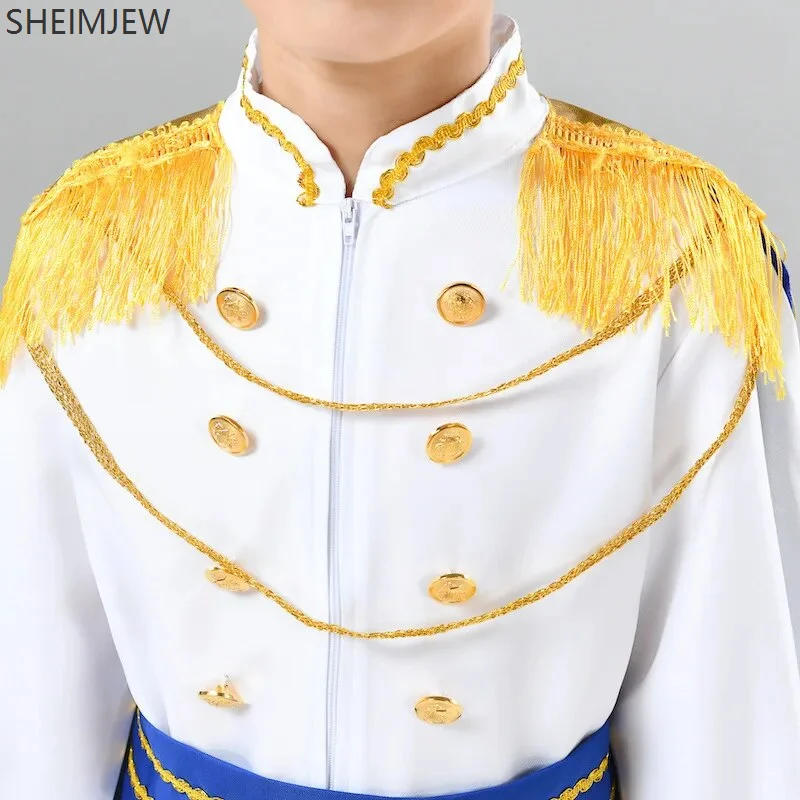 Boys King Carnival Costume Role Play Medieval Royal Prince Suit for Birthday Party Fancy Dress Stage Show Gentleman Suit Dress kids cosplay costume medieval prince costume