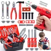 Kids Pretend Play Toy Tools Kit Drill Power Construction Toy Children's Tool Set with Electric Toy for Toddler Boys Girls Child 1