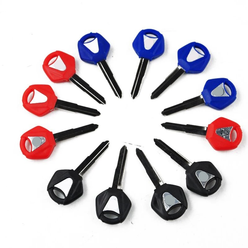 LOPOR 12 pcs Motorcycle Blank Key For YAMAHA  R1 R6 YZF R1 R6 XJR1200 XJR1300 FJR1300 S Uncut Blade mayorista blank uncut key for some chinese scooter motorcycle moped right blade groove