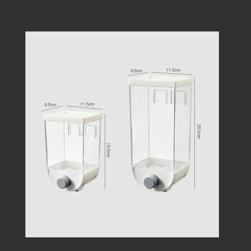 1/1.5L Bulk Cereals Organizers Storage Plastic Storage Container Grain or Food Dispenser Kitchen Organizer Organization Box