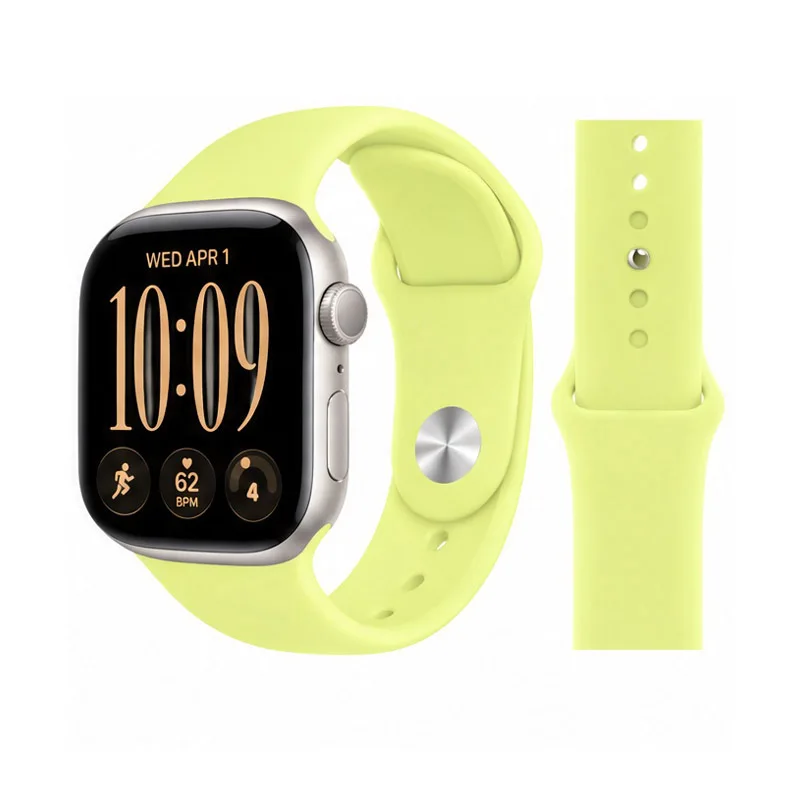 Silicone Sport Band for Smartwatch, Breathable Wristband Strap