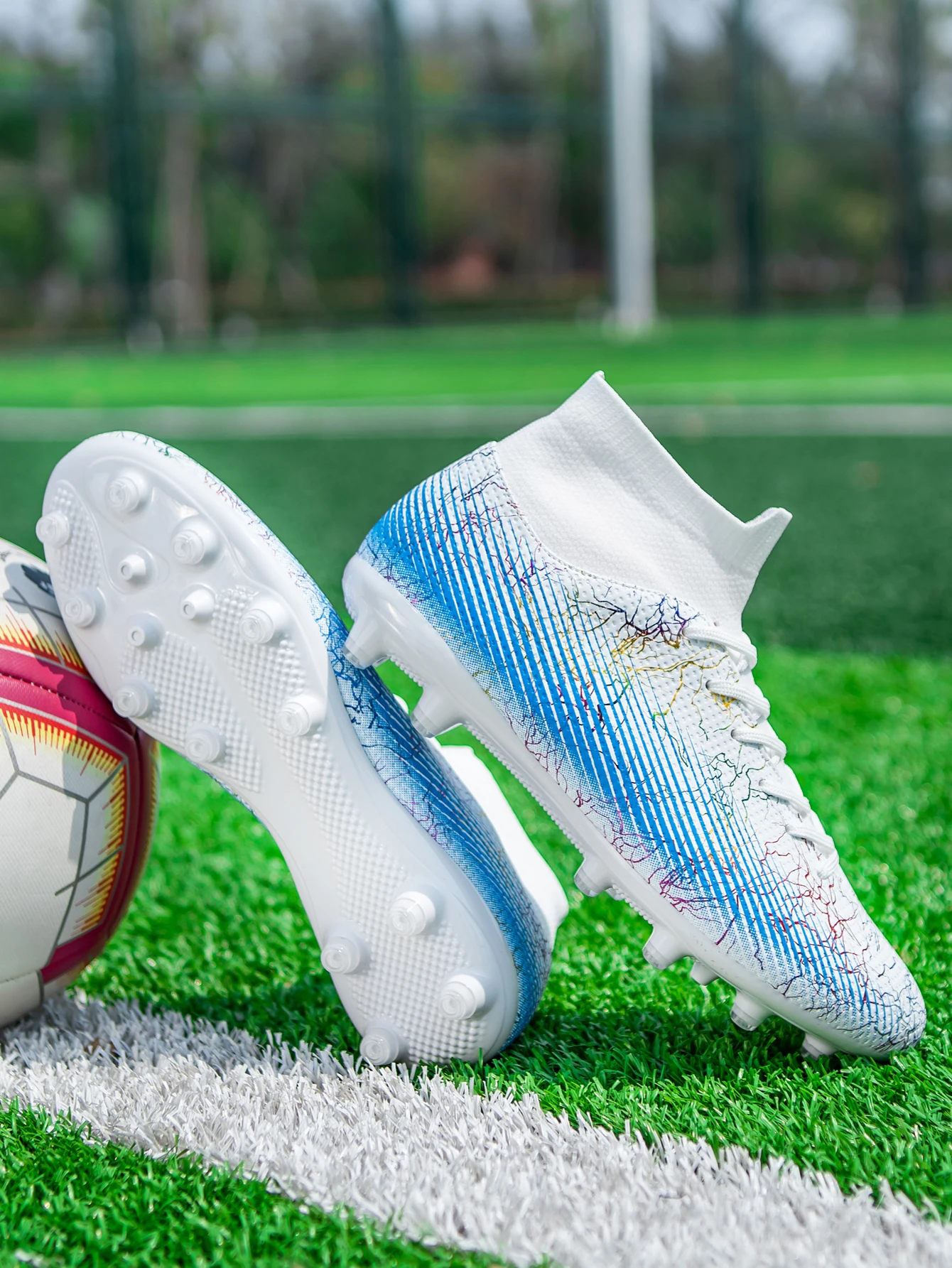 Men Kids Ankle Boots Children Fast Soccer Training Sneakers Outdoor Non Slip Male Football Cleats Shoes_voghion.com