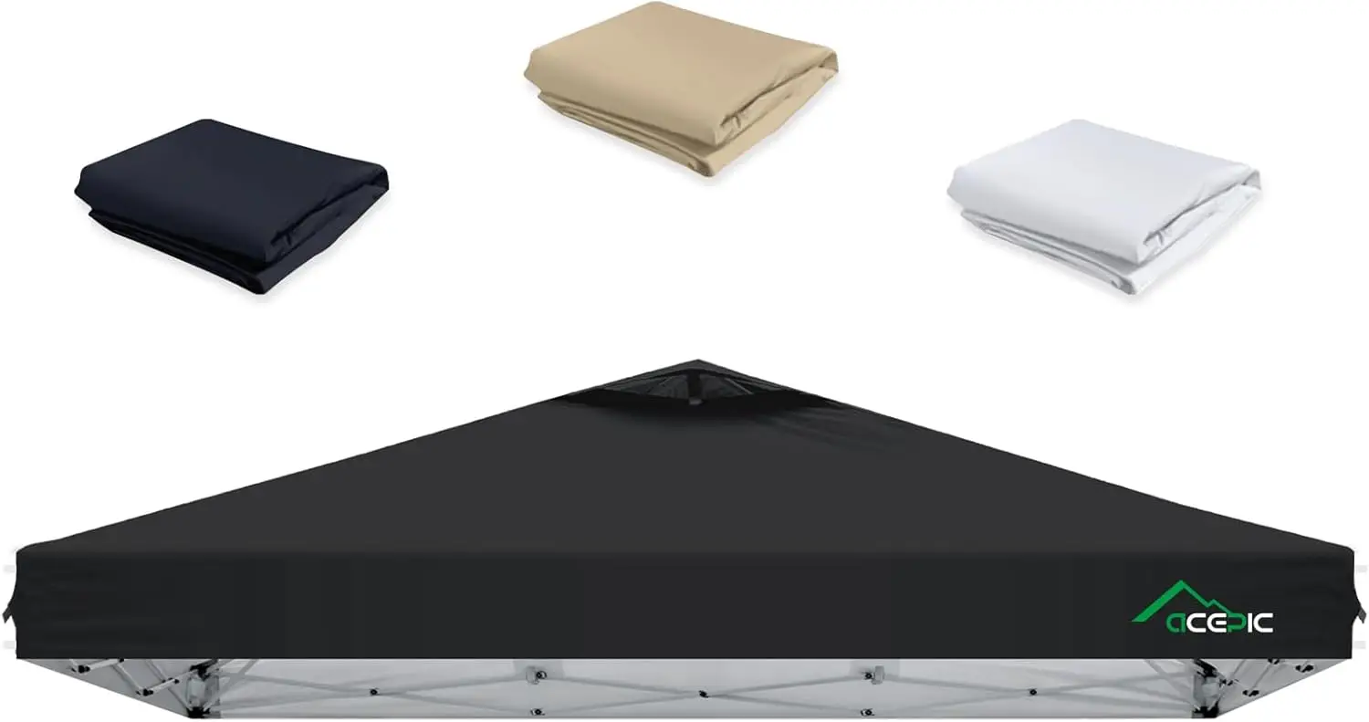 10 x 10 Toldo de repuesto para cubierta superior con ventilación de aire, protección UV UPF 50