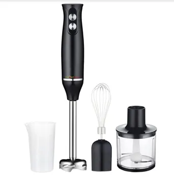 Feriales 4-in-1 Stabmixer Set Edelstahl – Leistungsstarker Pürierstab für Küche & Babynahrung – Multifunktionsmixer aus 304 Edelstahl mit Zubehör 2