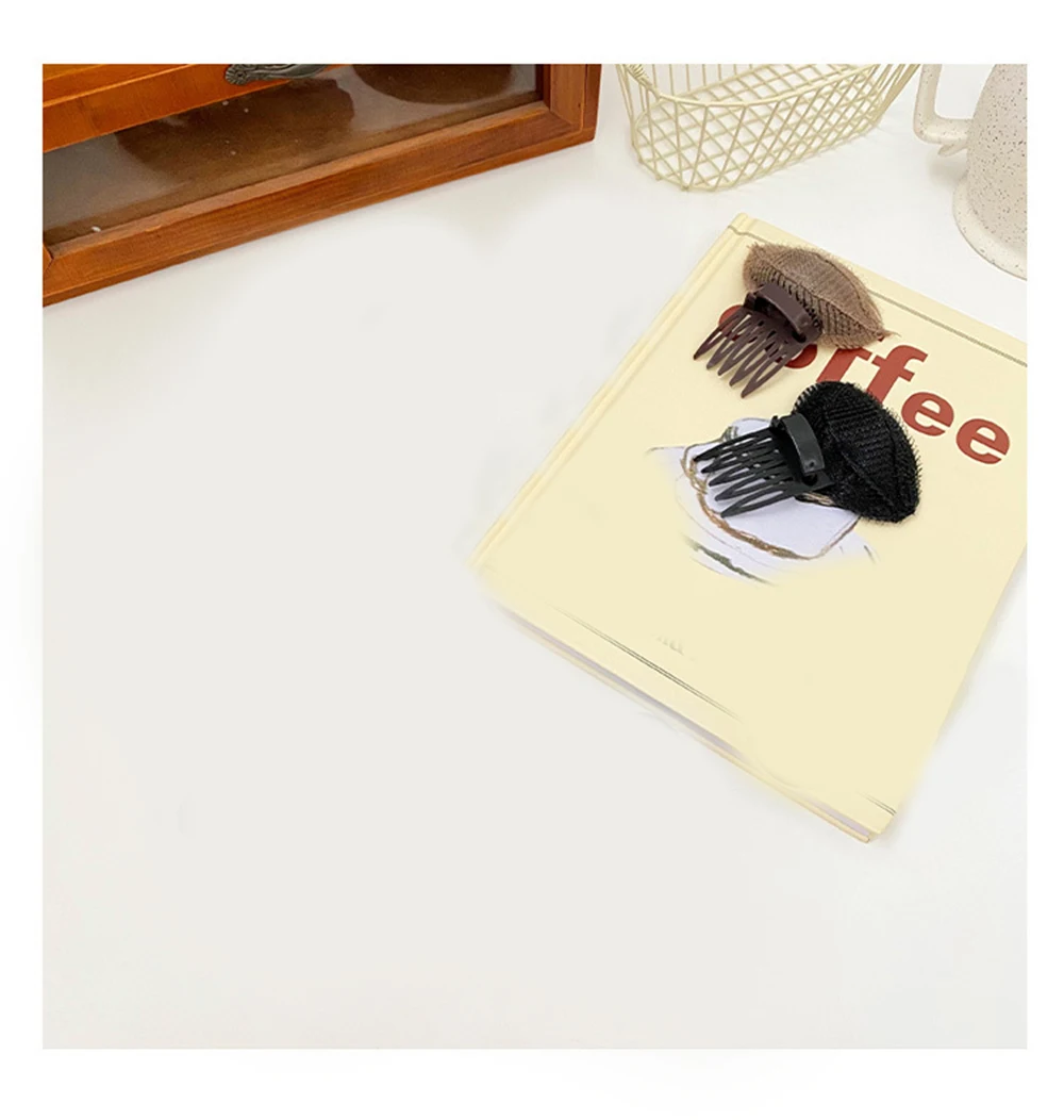 Description Picture 5 of item1~5PCS Invisible Fluffy Sponge Hair Clip Front Hair Line Volume Base Puff Cushion Hair Clips Bun Hair Styling Tool Women Hair
