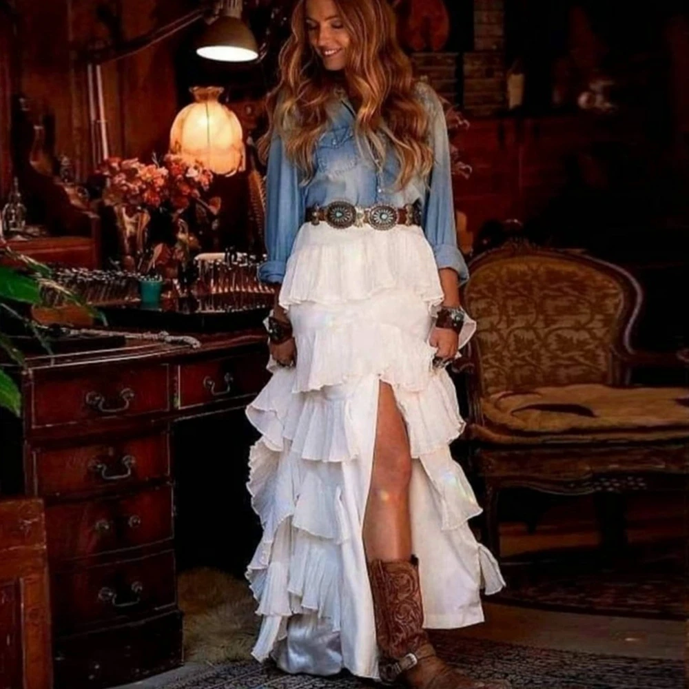 new-arrival-white-ruffles-tiered-long-skirts-with-high-side-split-sexy-skirt-zipper-custom-made-female-skirt-plus-size-customize