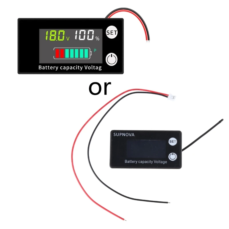 

Battery Capacity Meter with LCD-Display Monits Gauge Voltmeter