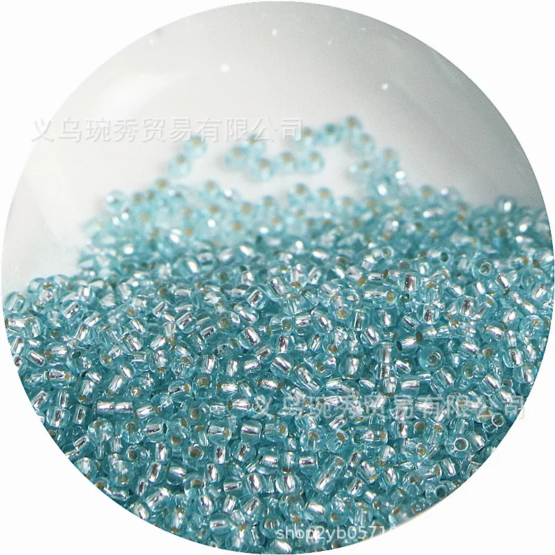 Filled Silver Glass Rice Beads for Handmade DIY Jewelry Accessories