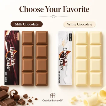 Gomma da Cancellare Creativa a Forma di Cioccolato, Gomma Divertente e Originale per la Scuola, Regalo di Bellezza per Studenti e Premi