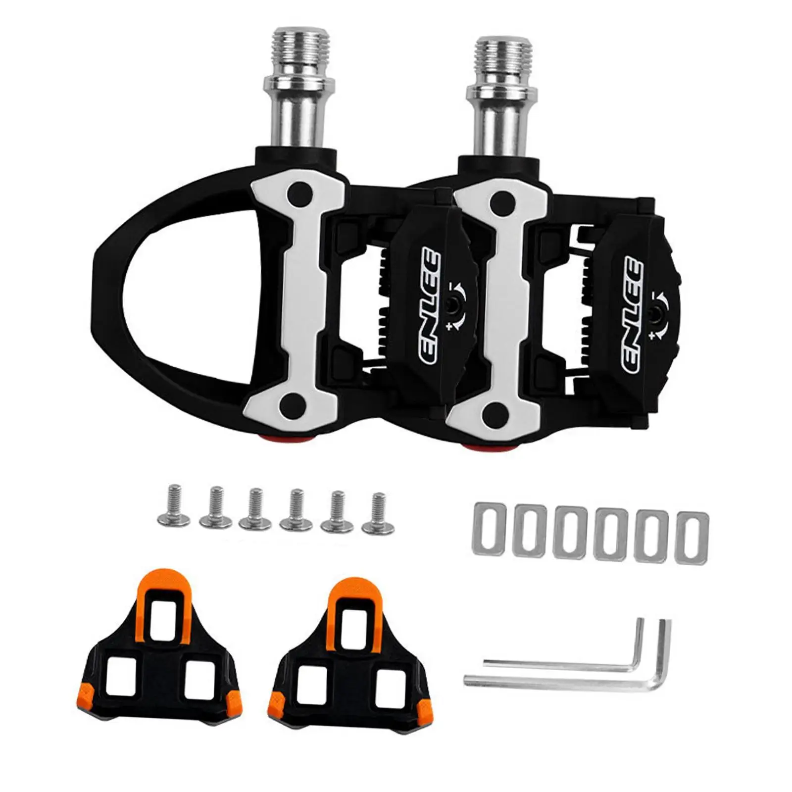 Bike Clipless Pedals Replacement Accessories Waterproof Road Bike Pedals with Cleats Bicycle Pedals for Touring Riding Equipment Bike Clipless Pedals Replacement Accessories Waterproof Road Bike Pedals with Cleats Bicycle Pedals for Touring Riding Equipment
