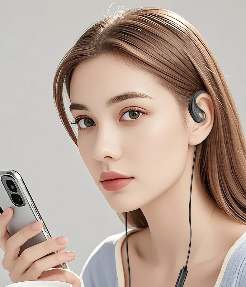 Cuffie sportive open ear cablate con microfono enc e usb-c_voghion.com