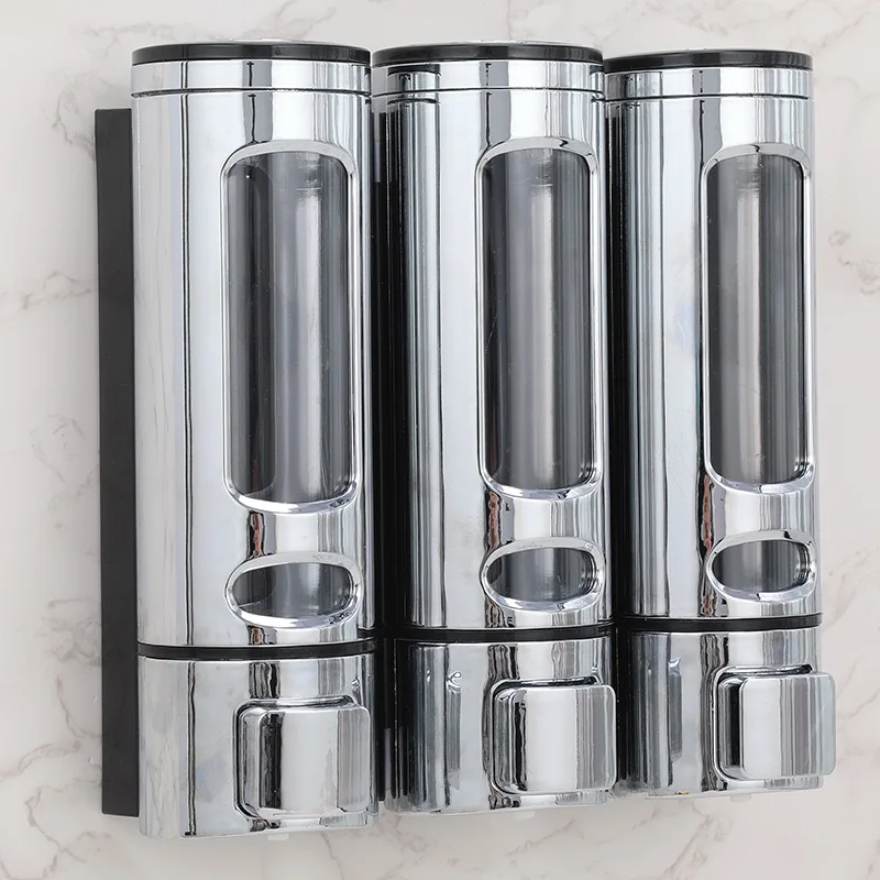 400ML Shower and Lotion Dispenser Waterproof Shampoo Shower Gel Container Wall Mount with Clear Window for Home Hotel Restaurant 6