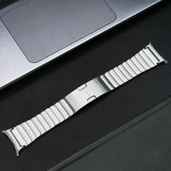 Sleek Stainless Steel Metal Quick Fit Strap - Premium No Gap Wristband Bracelet - Galaxy Ultra 47mm (Titanium Silver)