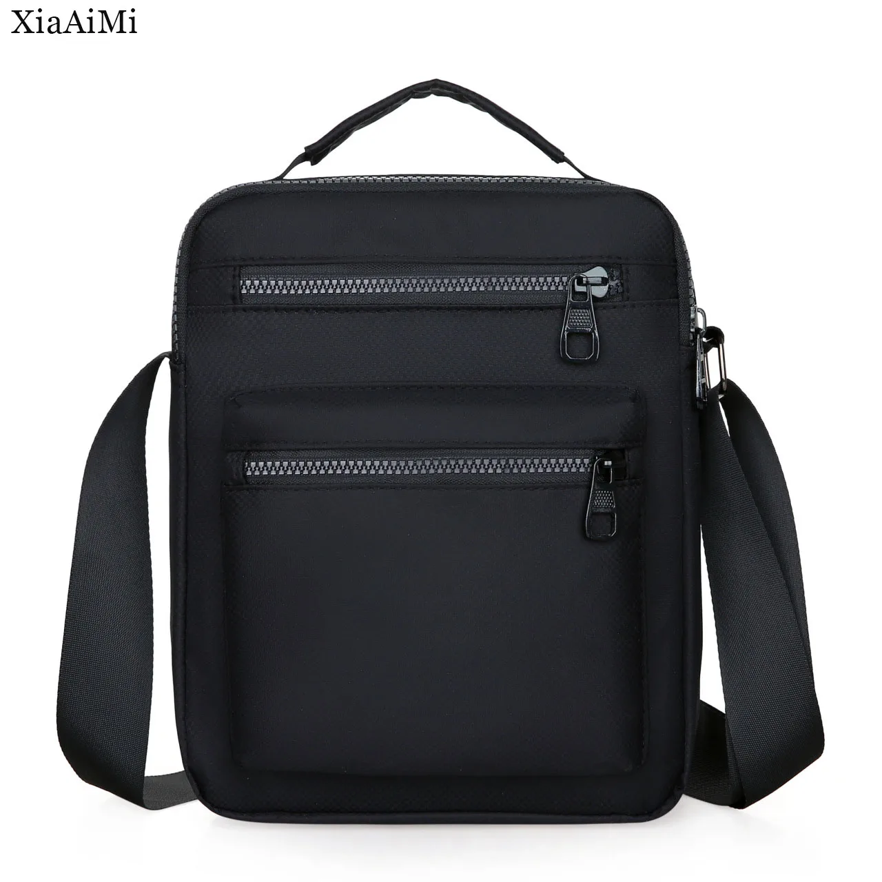 Men's Sport Small Messenger Bag in Black/white