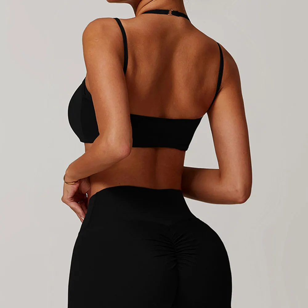 The Feeling of Nudity Fitness Vest Women's Gym High-intensity Shockproof Yoga Bra Outdoor Running Bodybuilding Sports Underwear
