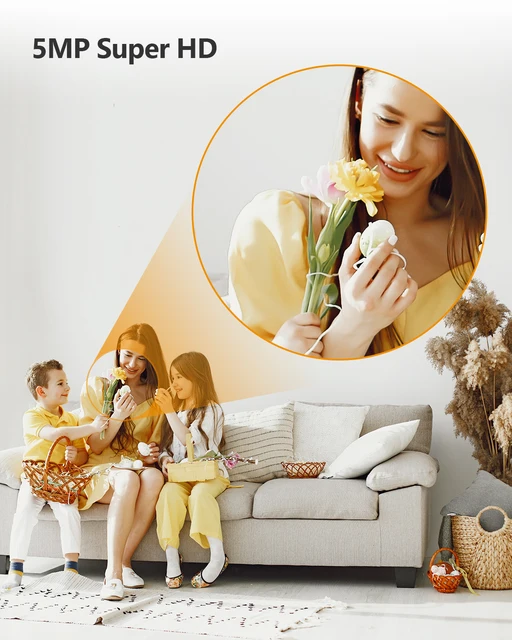 IMOU Rex 3D 5MP Wifi IP Camera Home Security 360 Camera AI Human Detection Baby Phone Camera Night Vision ptz Camera 3