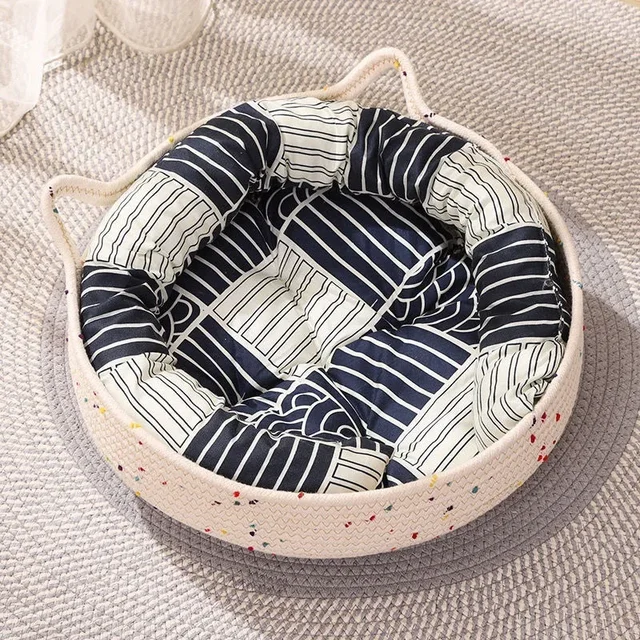 Cat's Nest Both Winter and Summer Cute Cotton Thread Cat Scratching Board All-season Cat Bed Soil-proof and Washable Cotton